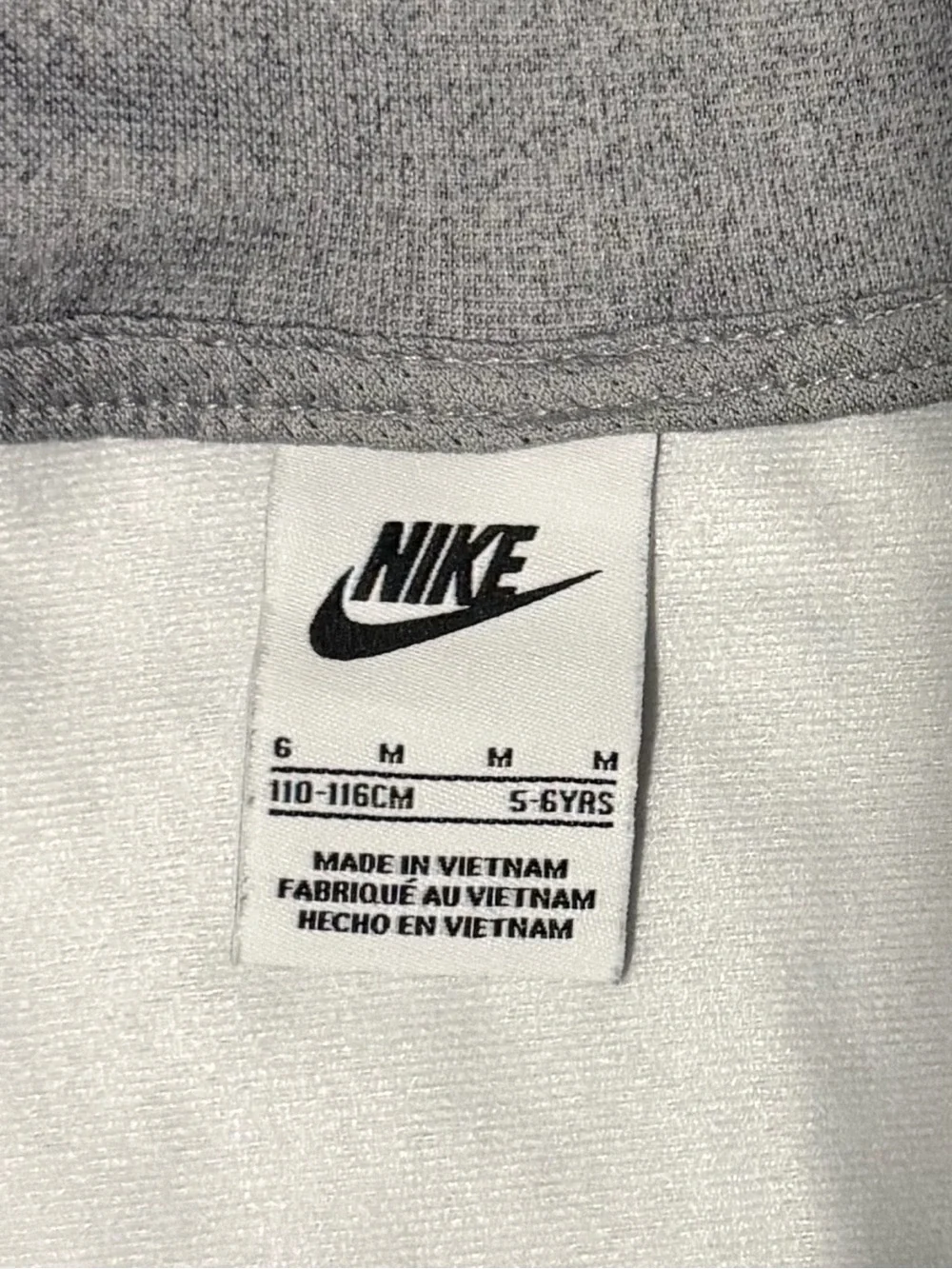 Nike Gray Kids' Track Joggers with Branded Tape